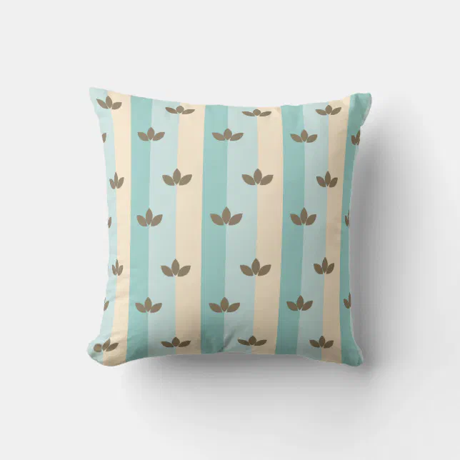 leaves throw pillow