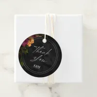 Sultry Nights Floral Wedding Thank You ID829 Favor Tags