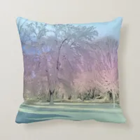 [Winter Wonderland] Snow Ice Trees Accent Throw Pillow