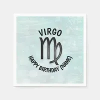 Horoscope Sign Virgo Personalized Birthday Napkins