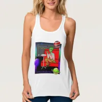 1970's Retro Extraterrestrial in Disco Lounge  Tank Top