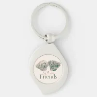 Fur-ever Friends Cute Dogs Keychain