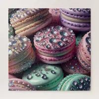 Pretty Macaron Bling Jigsaw Puzzle