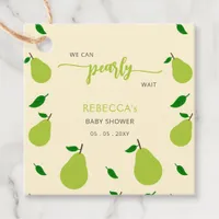 We Can Pearly Wait Fall Pear Baby Shower Favor Tags