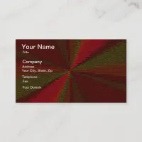 Circular Gradient Patchwork Red to Green Business Card