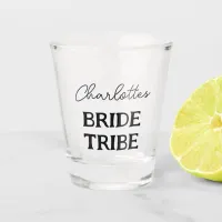 Minimalist Bride Tribe Bachelorette Party Shot Glass