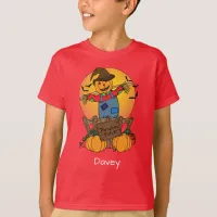 Thanksgiving Happy Pumpkin Patch Scarecrow T-Shirt