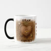 Steampunk Heart Personalized Magic Mug