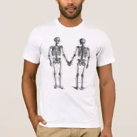 Vintage Skeletons Diagram with Numbered Bones T-Shirt