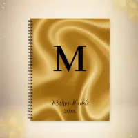 Gold Silk Monogram  Notebook