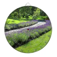 Stunning Lavender-Lined Garden Walk Landscape Dart Board