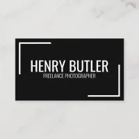 Modern Simple Minimalist Professional Plain Business Card