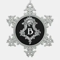 B Monogram Initial Ornament