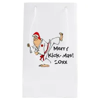 Martial Arts Merry Kick-Mas Christmas Small Gift Bag