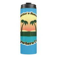 Fun Writers Retreat Epic Author Lifestyle Logo Thermal Tumbler