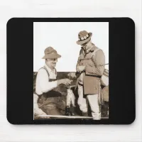 Vintage Fishermen Mouse Pad