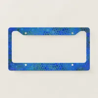 Blue Dinosaur Hide License Plate Frame