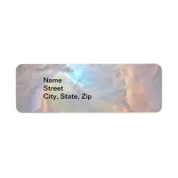 Light Orion Nebula Space Galaxy, ZGOS, Address Label