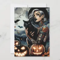 Grab a Broom | Witch Themed Halloween Party Invitation