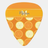 Personalized Orange Lemon Citrus Fresh Fruit Slice Guitar Pick