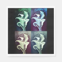 Calla Lilly - Retro Pattern Paper Napkins