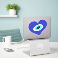 Lucky Symbol, Evil Eye Cute Heart Sticker