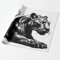 Wild design Black Pantha Gift Wrapping Paper