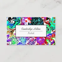 Modern Abstract Fluid Art    Business Card