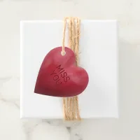 3D Red Candy Love Message Sayings Favor Tags