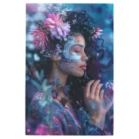*~* Magical Woman PINK FLOWERS SC4 Esoteric Metal Print