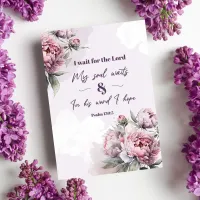 I Wait For the Lord Psalm 130:5 Card