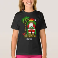 Jamaican Rasta Santa Claus Christmas Holiday T-Shirt