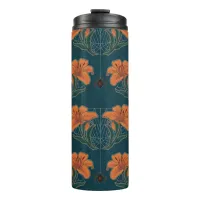 Spiders & Lilies Spooky Halloween Vintage Thermal Tumbler