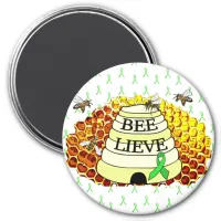 Bee-Lieve Lyme Disease Awareness Stuff Magnet