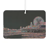 Black Stained Glass Santa Monica Pier Air Freshener