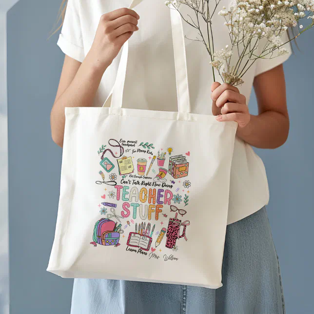 Teacher Stuff, Doodles Teacher Appreciate Gift Tote Bag