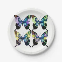 Amazing  Elegant Butterflies Paper Plates