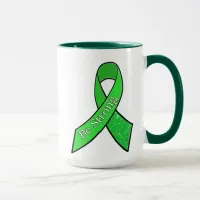 "Be Strong" Lyme Disease Awareness Ribbon Coffee Mug