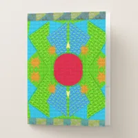 Neon Southwest Fun Colorful Artsy Vibes  Pocket Folder