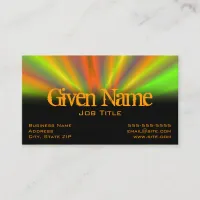 Light Show Fractal Art Business Card