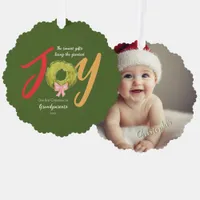 First 1st Christmas Grandparents Memento Keepsake  Ornament Card