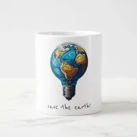 Save the Earth Giant Coffee Mug