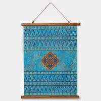 Southwest Mountain Peaks Turquoise Geometric