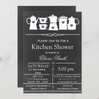 chalkboard stock the kitchen Bridal shower Invite