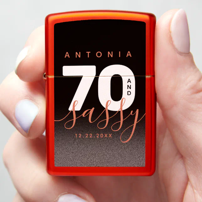 Modern Girly Copper 70 and Sassy Zippo Lighter
