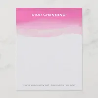 Personalized Stationery Watercolor Wash