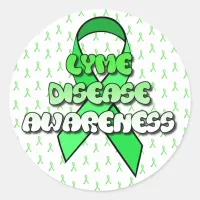 Lyme Disease Awareness Ribbon Stickers