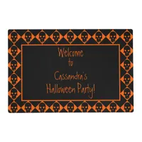 Personalized Halloween Skulls Laminated Placemat