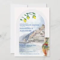 Italy Honeymoon on Amalfi Tuscany Couples Shower Invitation