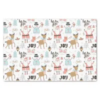 Santa, Snowman, Reindeer Pattern ID559 Tissue Paper